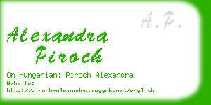 alexandra piroch business card